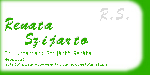 renata szijarto business card